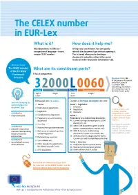 What Is a CELEX Number?