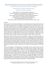 Debris Disks: Exploring the Environment and Evolution of Planetary Systems Prospects for Submillimeter Observational Studies in the Next Decade