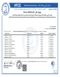 Doel Halal Certification Benecel