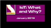 January 2019 Defining Iot…
