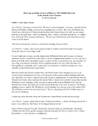 Leaves Bleter Part 1 Transcript
