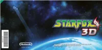 Nintendo 3Ds Software Instruction Booklet