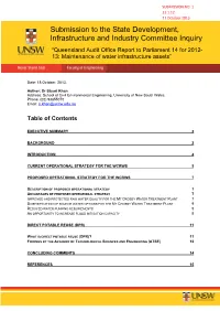 Submission to the State Development, Infrastructure And