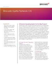 Brocade Vyatta Network OS Data Sheet