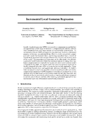 Incremental Local Gaussian Regression