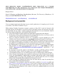 Iron Chelation and Its Failure During the Progression Of
