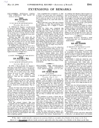 Extensions of Remarks E881 EXTENSIONS of REMARKS
