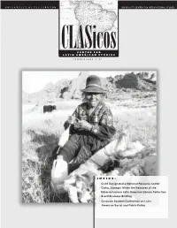 CLAS Designated a National Resource Center • Carlos Jáuregui Mines the Treasures of the Eduardo Lozano Lati