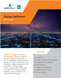 Energy Optimized Whitepaper