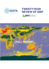 Full Report Twenty-Year Review of Gbif