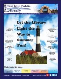 Let the Library Light the Way to Fun!