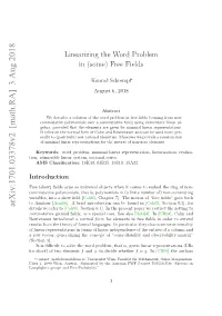 Linearizing the Word Problem in (Some) Free Fields