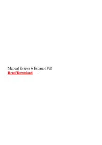 Manual Eviews 6 Espanol Pdf