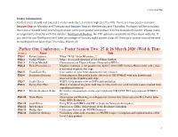 Parker One Conference -- Poster Session Two