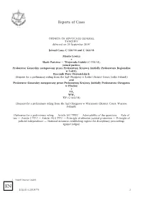 Reports of Cases