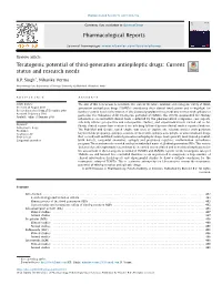 Teratogenic Potential of Third-Generation Antiepileptic Drugs: Current