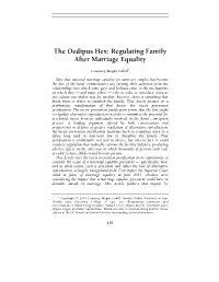 The Oedipus Hex: Regulating Family After Marriage Equality