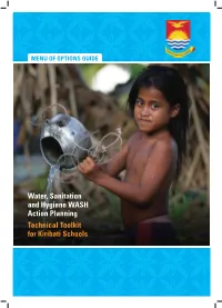 Water, Sanitation and Hygiene WASH Action Planning Technical Toolkit for Kiribati Schools