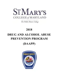 2018 Drug and Alcohol Abuse Prevention Program (Daapp)