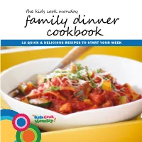 Family Dinner Cookbook