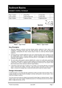 Sediment Basin Design Fact Sheet