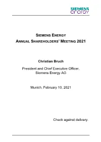 Speech Christian Bruch