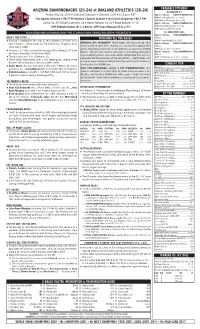 05-25-2018 Arizona Game Notes