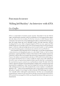 An Interview with Iota
