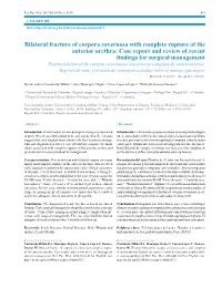 Bilateral Fracture of Corpora Cavernosa with Complete
