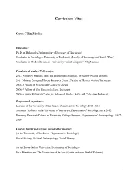 Curriculum Vitae