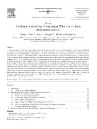 Cytokines As Mediators of Depression: What Can We Learn from Animal Studies?