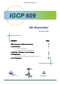 IGCP 609 - Newsletter 4