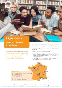 Polytech France Apply to Become an Engineer!