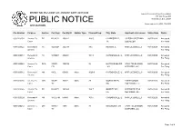 Public Notice &gt;&gt; Licensing and Management System Admin &gt;&gt;