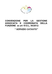 Servizio Catasto”