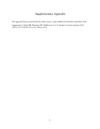 Supplementary Appendix