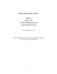 The Evolution of the Universe