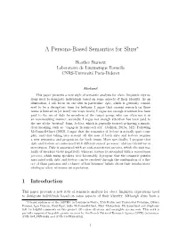 A Persona-Based Semantics for Slurs∗