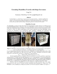 Extending Mandelbox Fractals with Shape Inversions