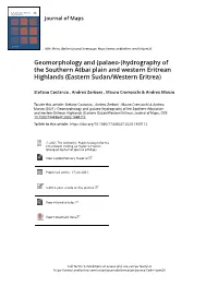 Palaeo-)Hydrography of the Southern Atbai Plain and Western Eritrean Highlands (Eastern Sudan/Western Eritrea