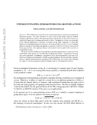 Uniform Enveloping Semigroupoids for Groupoid Actions