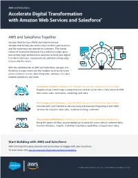 Accelerate Digital Transformation with Amazon Web Services and Salesforce®