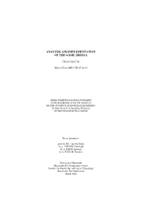 ANALYSIS and IMPLEMENTATION of the GAME ARIMAA Christ-Jan