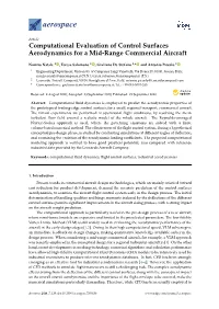 Computational Evaluation of Control Surfaces Aerodynamics for a Mid-Range Commercial Aircraft