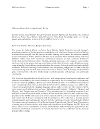 H-France Review Vol. 21 (April 2021), No. 68 Evelyne Cohen, Anaïs Fléchet, Pascale Gœ