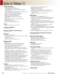 Index to Volume 11