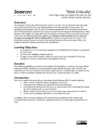 Think Critically (Pdf)