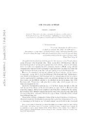 Arxiv:1402.0409V1 [Math.HO]