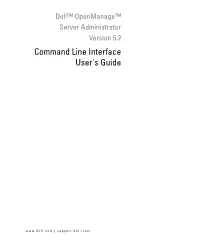 Command Line Interface User's Guide