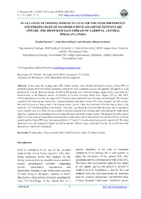Evaluation of Feeding Indices To